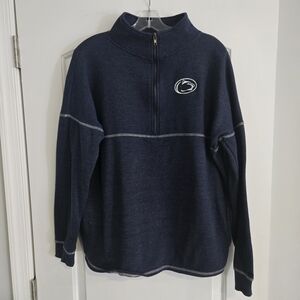 Penn State Nittany Lions Women's Quarter Zip Pullover Colosseum Navy Blue Size L